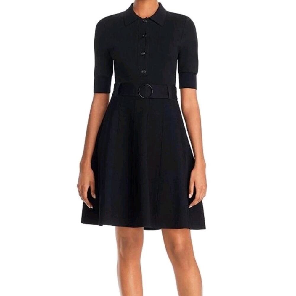 Shoshanna Classic Black Midi Dress